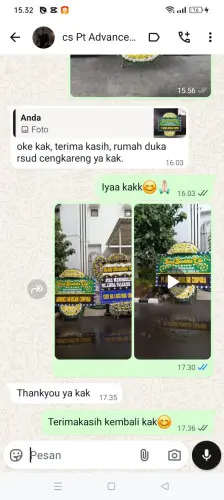 Testimonial Papan Bunga Pernikahan sumenep
